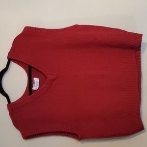 Burgundy sweater vest